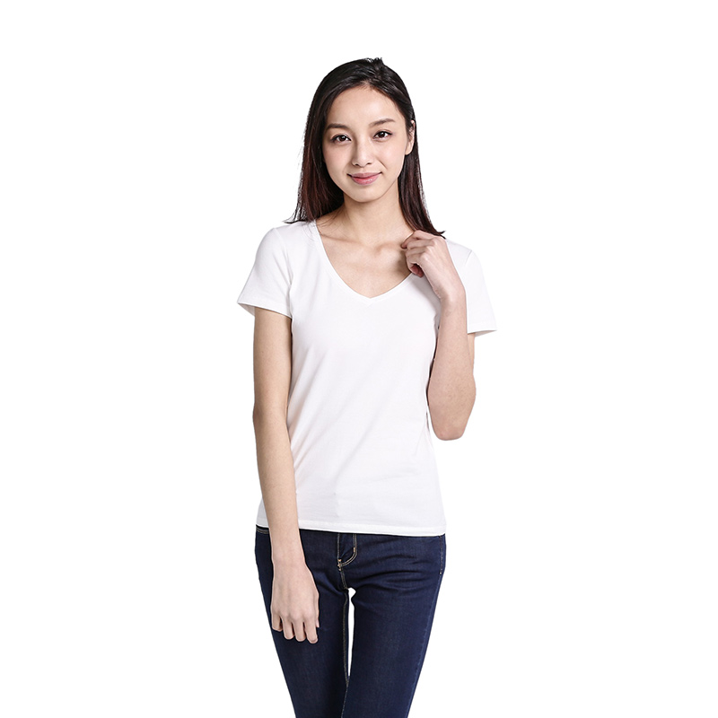 小米V领短袖T恤 女款